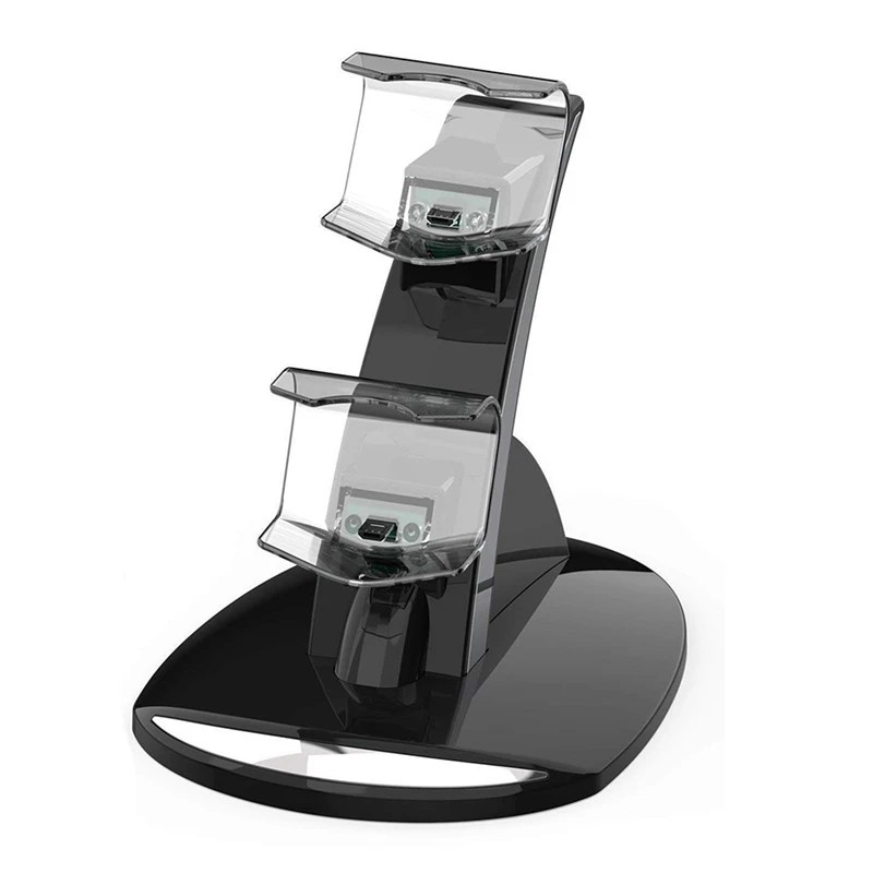Caricabatterie Per Controller Di Gioco Ps4 Doppio Indicatore Di Ricarica Stazione Di Ricarica/Dock/Supporto Per Ps4/Ps4 Slim/Ps4 Pro Gamepad