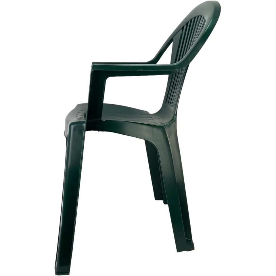 Plastic chair Set for terrace, garden, Patio, beach, Camping, stackable (4X  Green) COSHANO - AliExpress