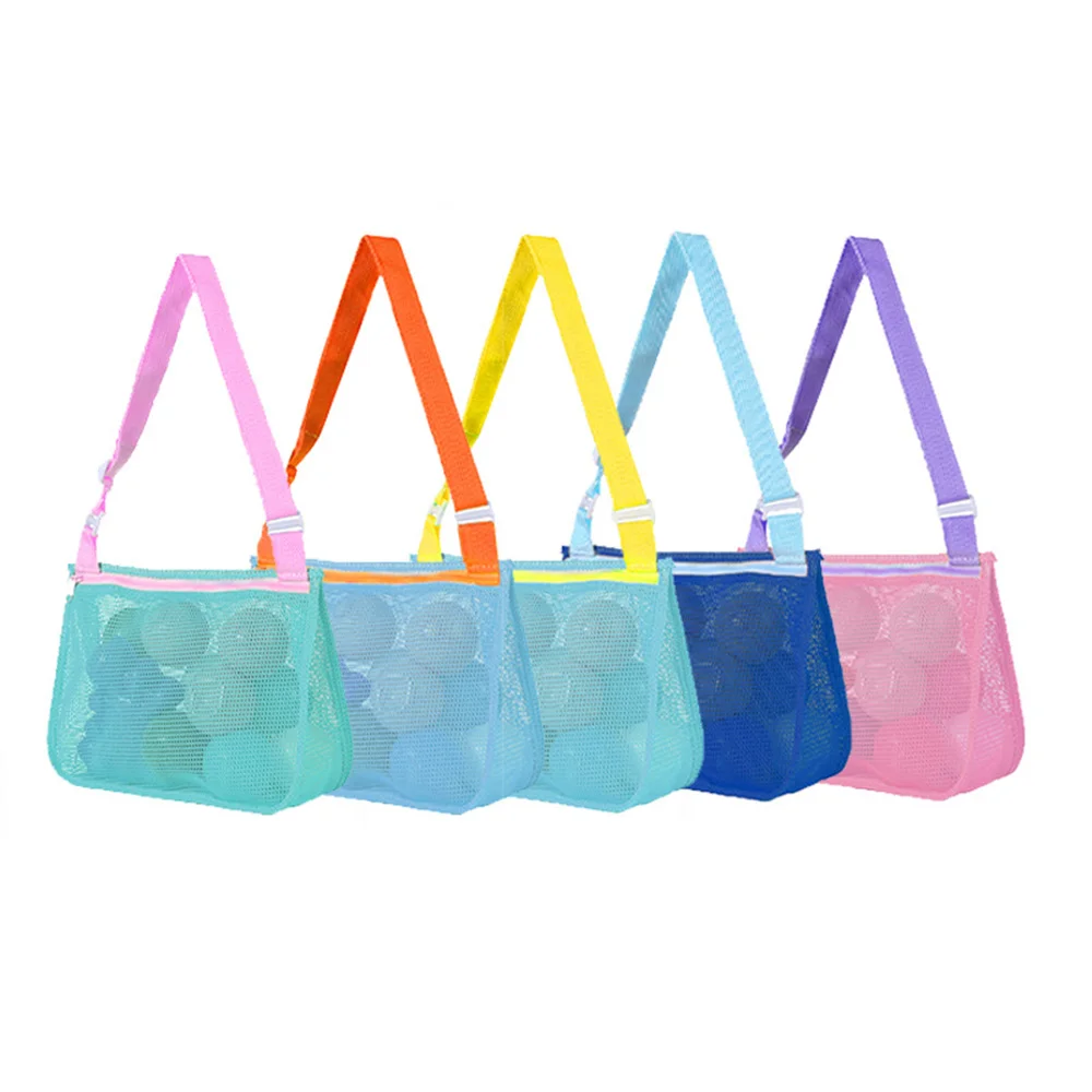 

Swimming Accessories Women Cosmetic Makeup Bag For Boys And Girls Multi-color Beach Toy Mesh Bag Sundries Organizers Foldable