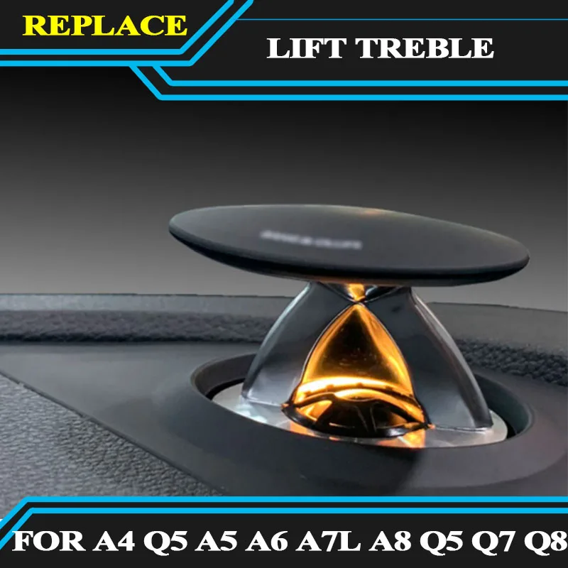 

Led Lift tweeter treble fit for audi A4 Q5 A5 A6 A7L A8 Q5 Q7 Q8 2009 2020 car light interior Ambient Light Rotating tweeter