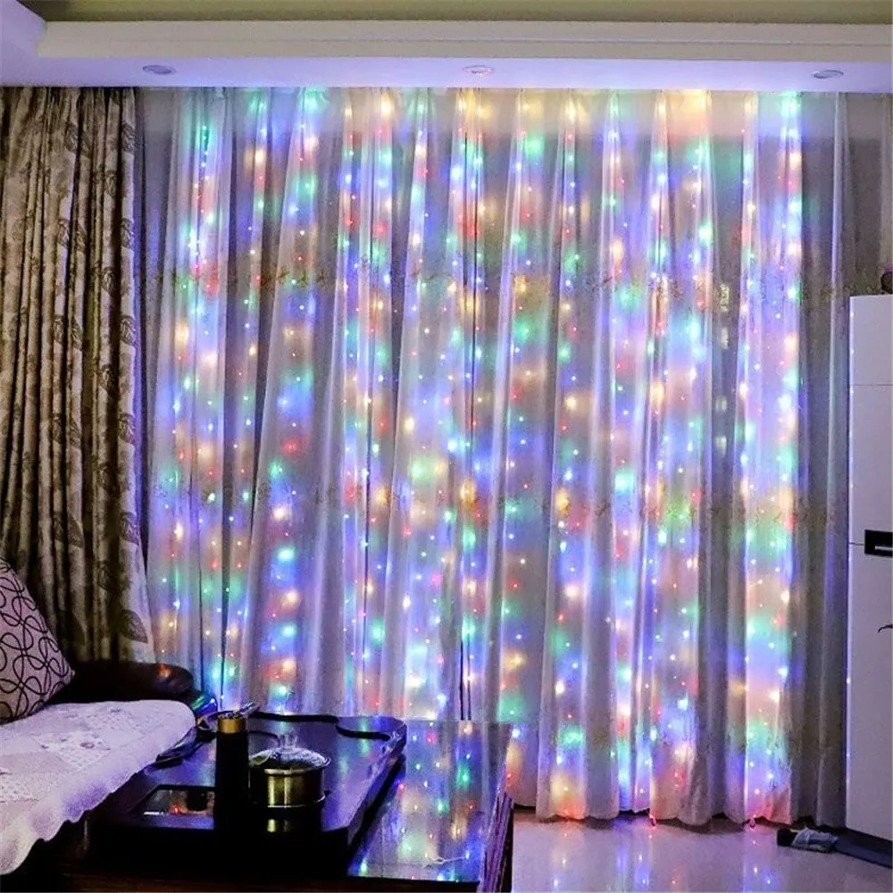 Enchanting LED Fairy Curtain Lights for Festive Decor and Celebrations