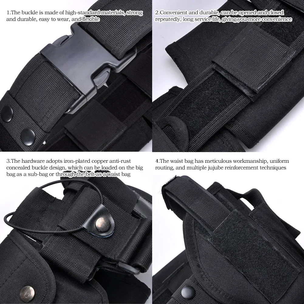 Tactical Duty Belt Security Belts Training Duty Security Guard Utility Kit Duty Belt with Pouch Set
