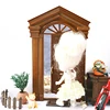 1:12 Dollhouse Miniature European Retro Villa Door Simulation Door Furniture Model Decor Toy Doll House Accessories 4