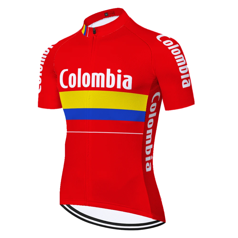 Colombia Cycling jersey Summer Short Sleeve Men&rsquo;s MTB Bicycle Clothing Tops Maillot Ropa Ciclismo Quick Dry Bike Shirts