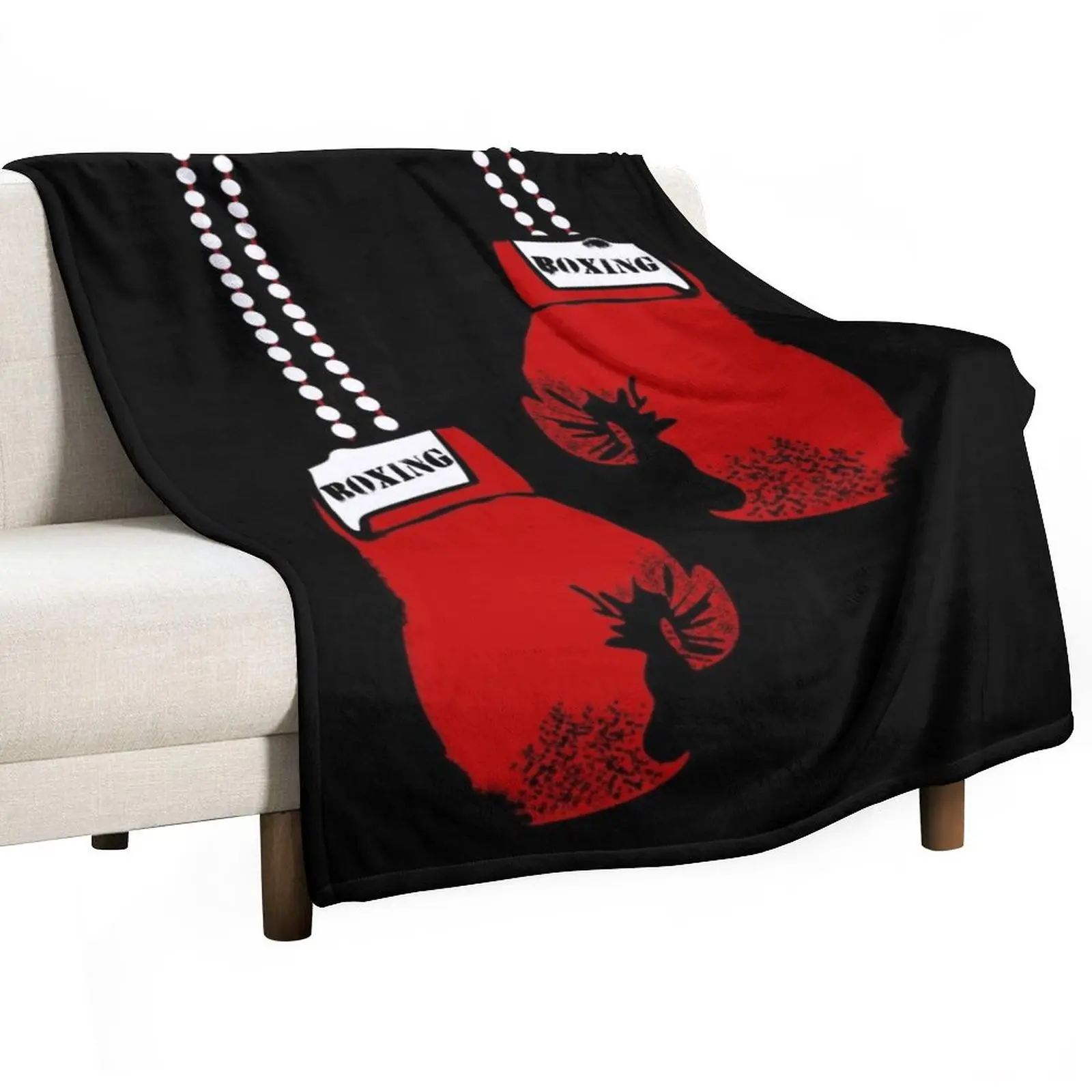 

Boxing Gloves Throw Blanket Decorative Bed Blankets Sofa Quilt