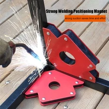  Strong Magnetic Welding Positioner Welding Aid Holder Magnetic Suction Stone Right  Angle Welding Fixer Welding Equipment 