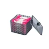 3 Kinds Optional Makeup Cotton Pads Organizer with Lid Translucent Black Plastic Makeup Swab Storage Box Lipstick Case 4