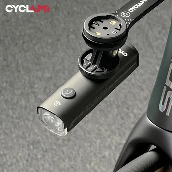 CYCLAMI AI-1200 Faro per bici MTB Bicicletta da strada AI 1200 lumen Lampada frontale Ciclismo notturno Torcia portatile Fanale posteriore nero