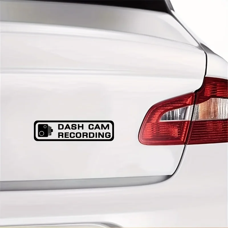 Description Picture 2 of itemDASH CAM RECORDING Car Stickers Window Windshield Rear Bumper Vinyl Decals Waterproof Scratches Decoration Auto Accessories