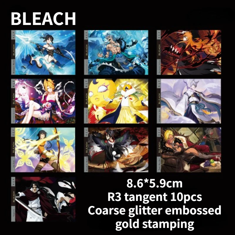 

10pcs/set DIY anime game series rare surroundings Kurosaki Ichigo rare flash card children's collectible toy birthday gift