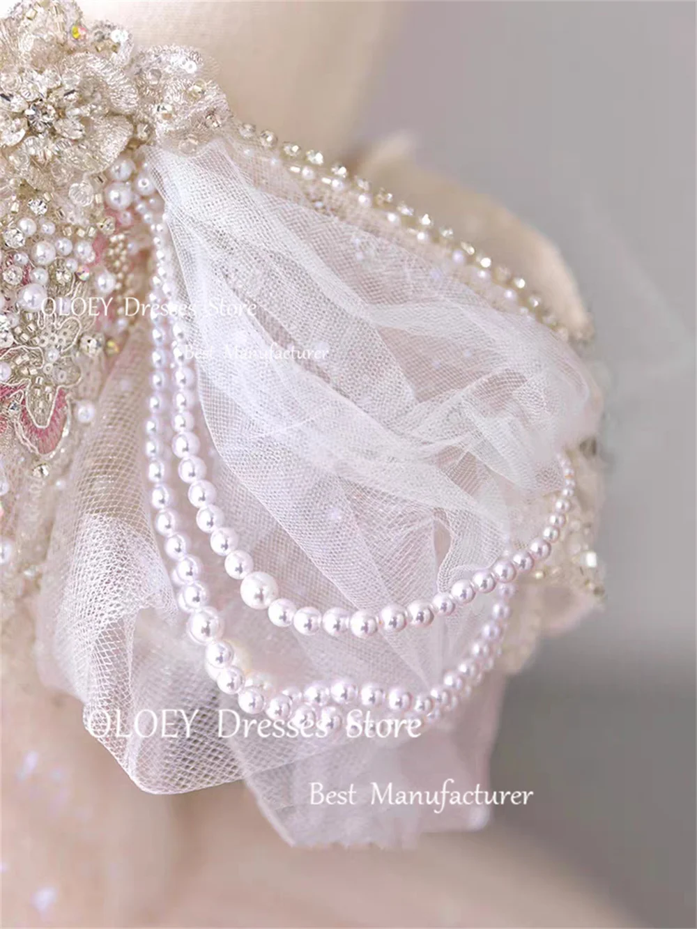 Quinceanera Dresses Wedding Gown Beading Pearls Party Gown Off Shoulder Ball