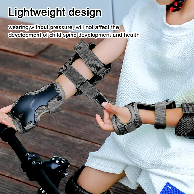 Set Protezioni Bambini 7 Pezzi - Casco Regolabile, Ginocchiere, Gomitiere, Polsiere Per Skate, Bici E Pattini - Foto 4