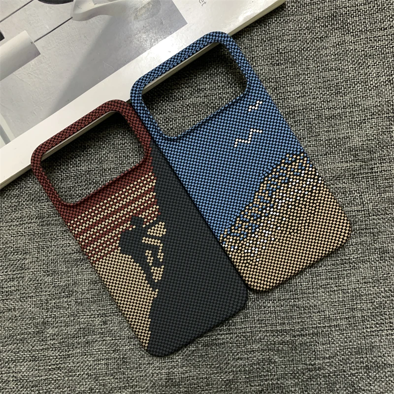 Enhanced Carbon Fiber Grain Protective Back Cover
