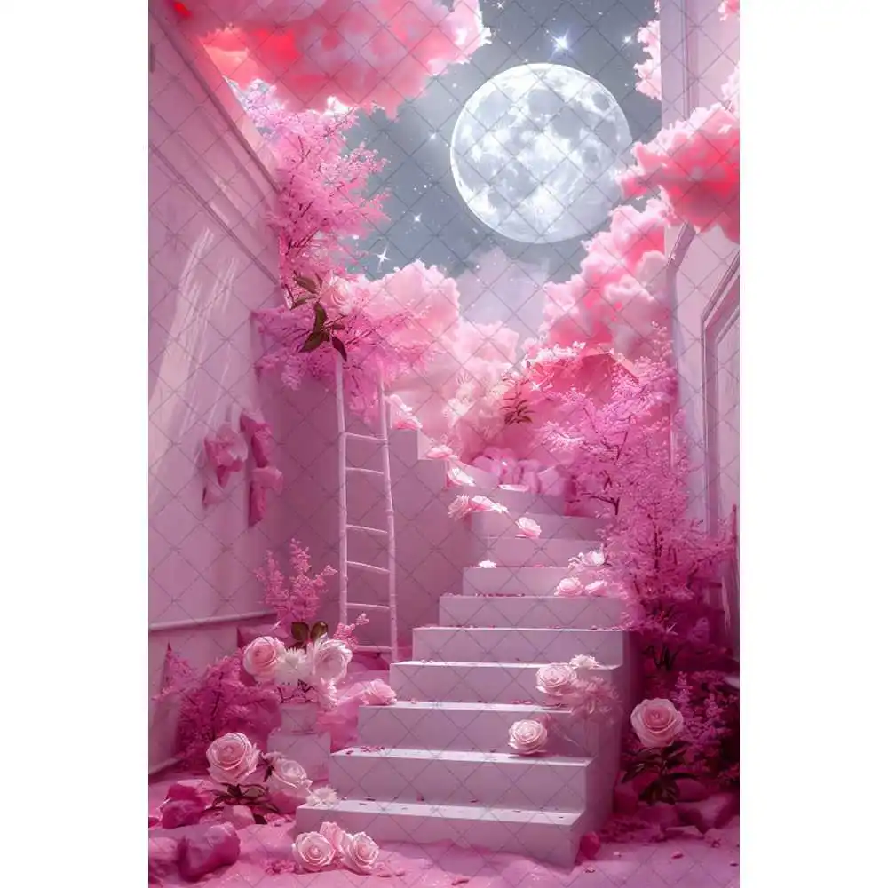 Beautiful Moon Talk Cotton Theme Background Baby Shower Birthday Party  Maternity Photo Background Interior Decoration Props - AliExpress, image size:1000x1000