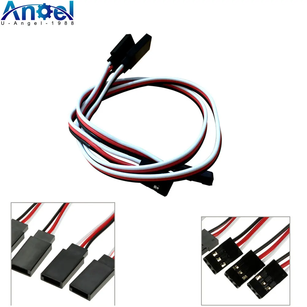 

50pcs/lot RC Servo Extension Cord Cable Wire Female to Male 150mm 300mm 500mm 1000mm Lead