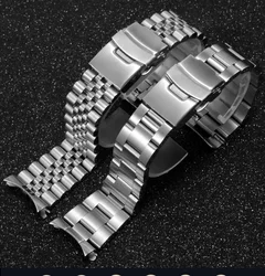 Suitable for seik for Seiko No. 5 / for Abalone / water ghost / diving small can series fine steel watch with male 20 22mm