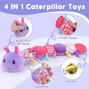 Musical Caterpillar Plush Toy 1