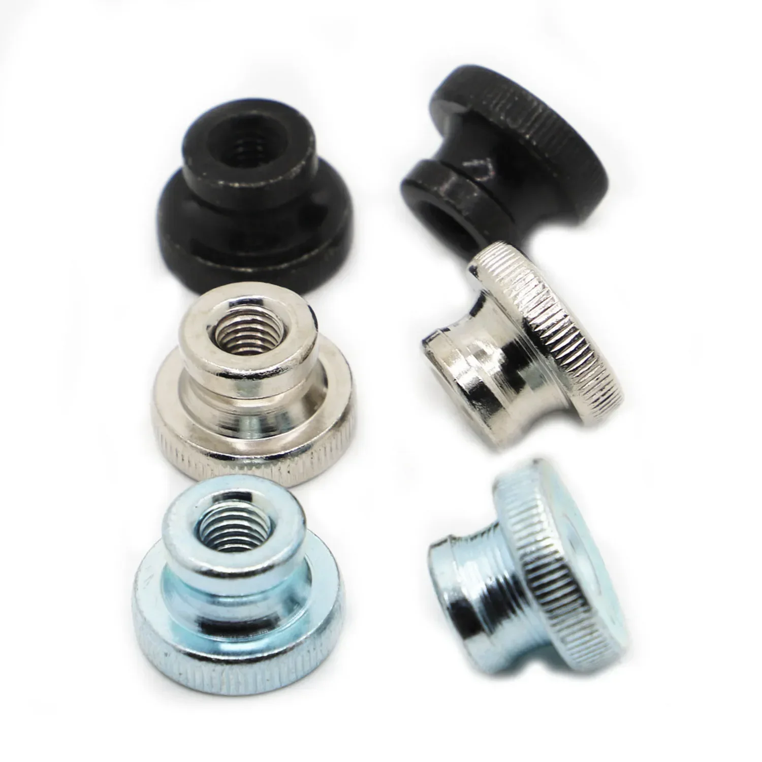 1 pz M6 M8 M10 M12 dadi zigrinati con foro laterale
