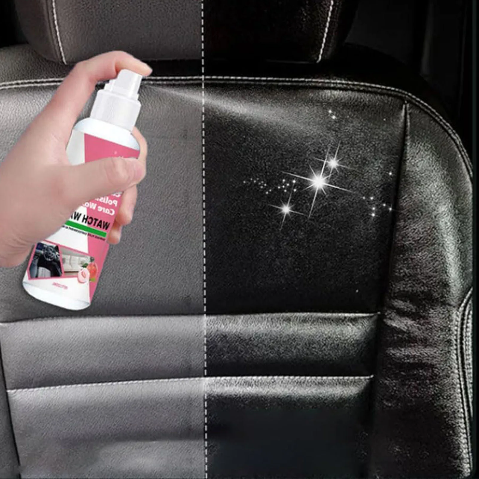 

Car Interior Leather Care Cleaner Dashboard Parts Restore Polishing Agent Wax Suitable for Car Detailing Cleaning