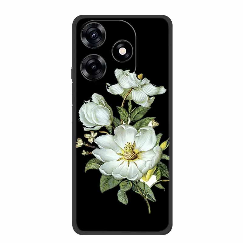 Premium Black Silicone Soft Phone Case - 6.6 Protective Back Cover Shell