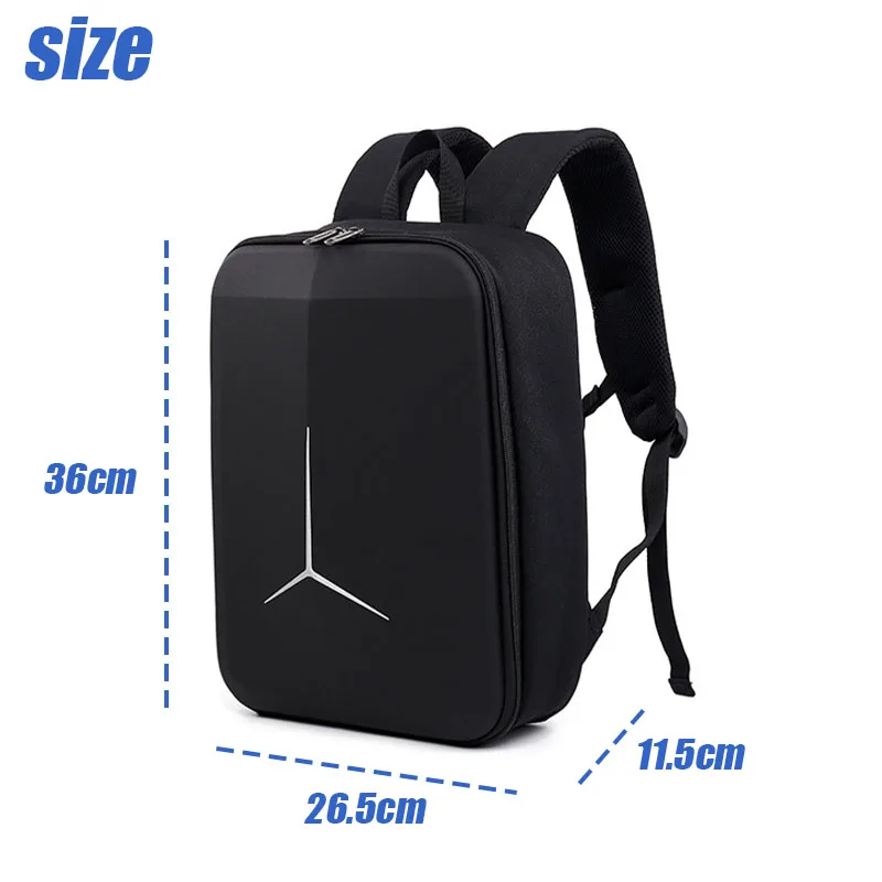 Sac à dos rigide VOLODYMYR pour DJI NEO 2 Motion Fly More Combo - Noir