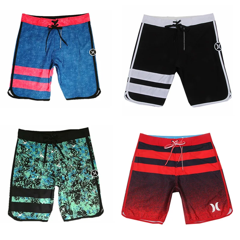 

Men's original single-sided elastic quick-drying sports surfing beach pants Men's loose breathable casual five-point shorts