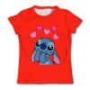 Baby Cotton T Shirts Kids Girls Clothes T-shirt Cute Stitch T-shirts Cartoon Children's Clothing Baby T-shirt Child Girl Tops 2