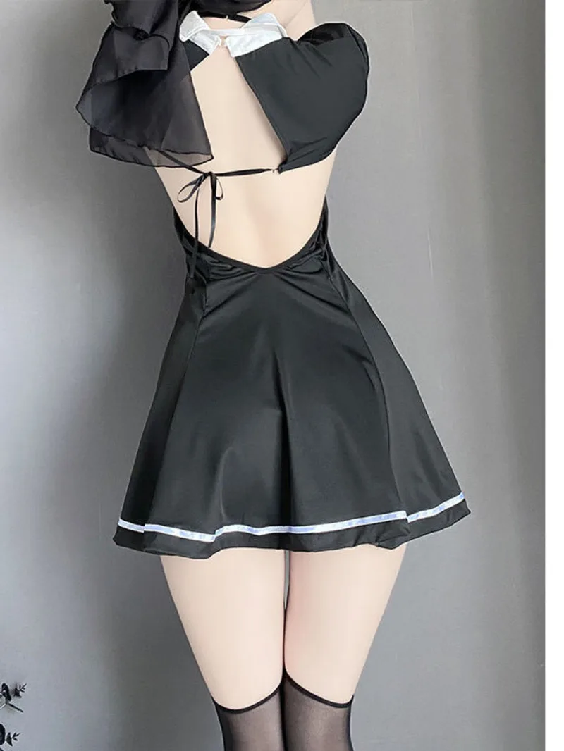 Fun Underwear Sexy And Pure Desire Free Nun Uniforms Small Chest Pajama Dress Elegant Black Slim Fit Waist 2750 RHPX 4