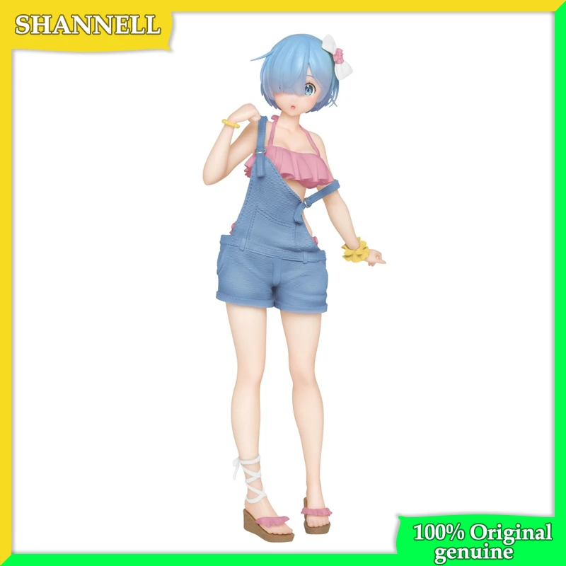 

Купальники Re:Zero TAITO RE0 Rem, 100% Оригинальные фигуры из ПВХ 23 см, аниме модели игрушек, фигурки, коллекционные кукольные подарки