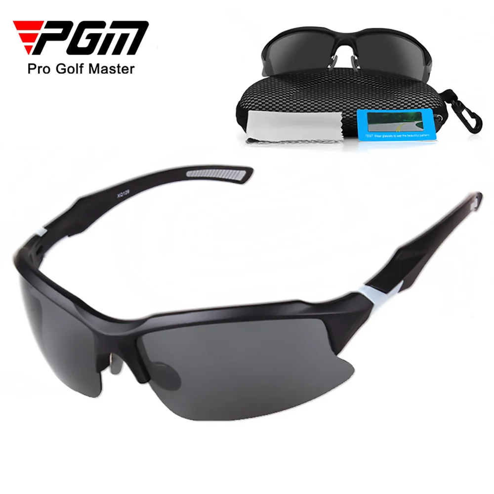 

PGM ZP022 Summer Sun Protection Polarizers Outdoor Black Sand Gray Sports Run Polarized Sunglasses Silicone Frame Golf Glasses