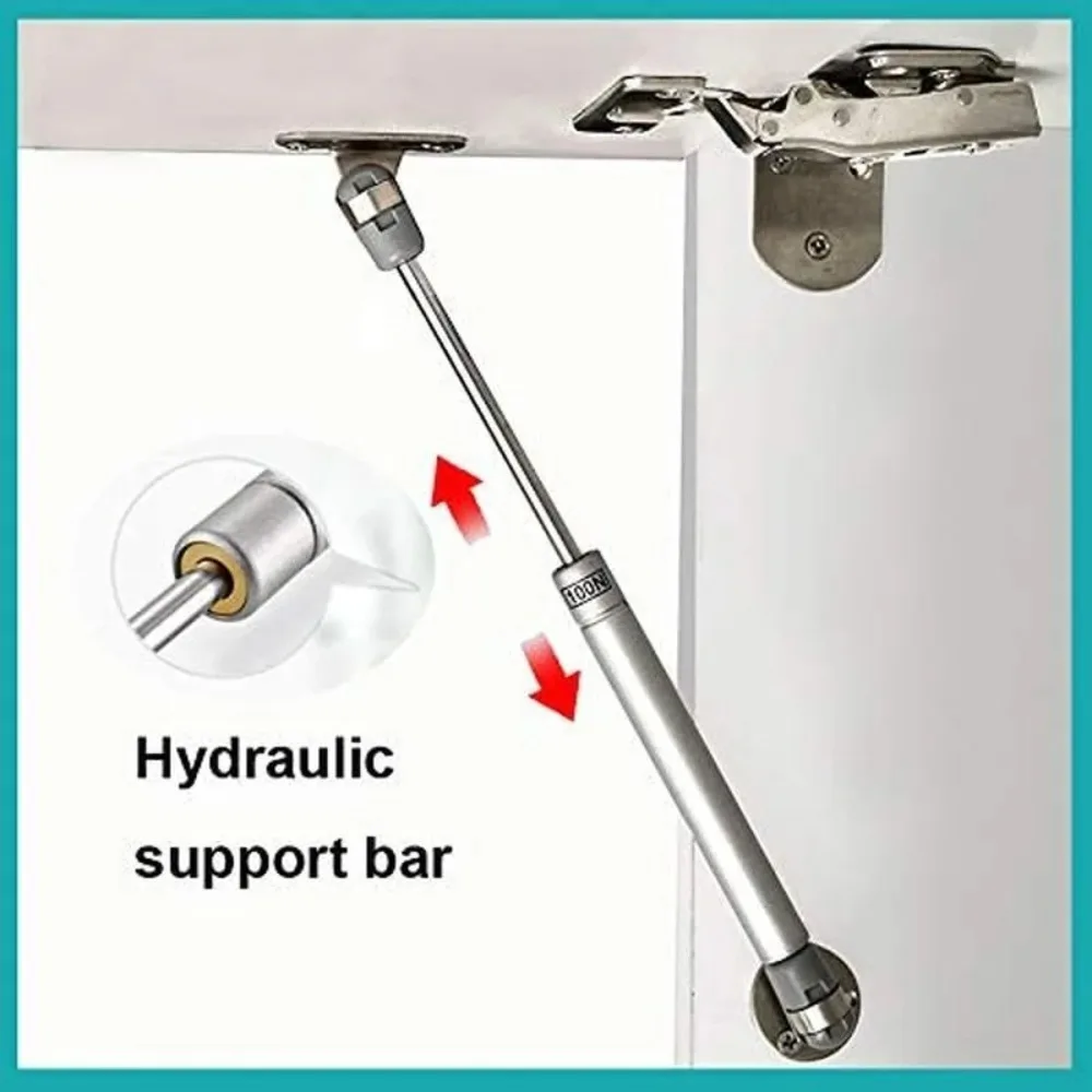 Cabinet Door Gas Struts 2/4PCS Cabinet Door Gas Struts 100N/10KG Supports Gas Spring Lid Support Props Shocks Kitchen Cupboard Hydraulic Hinge