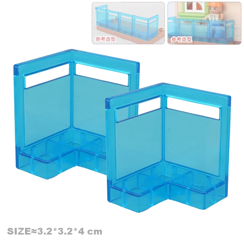 Large Building Block Accessories Set for Creative Construction – Houses, Furniture, Pillars, and Fences for Kids