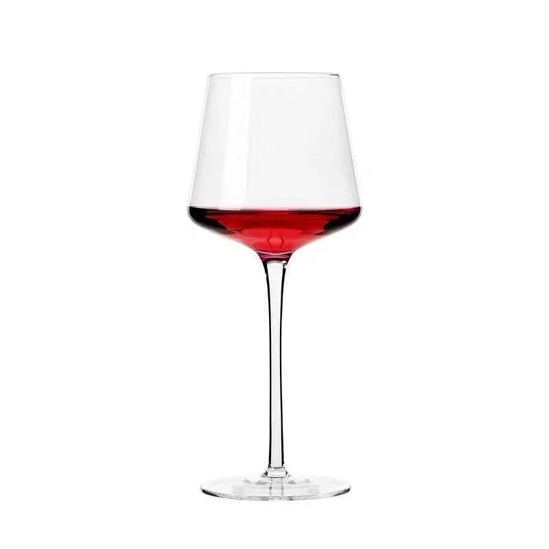Wine Crystal Glass Crystal Burgundy Bordeaux Goblet Art Big Belly Tasting Cup 2pcs 480ml