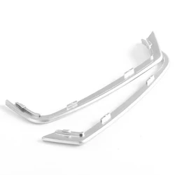 Silver Front Door Speaker Cover Trim - Premium Car Interior Mouldings (Set of 2) (2 PCS)