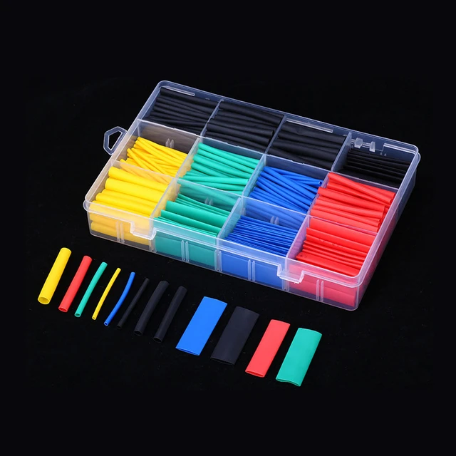 funda termoretractil para cables Heat Shrink Tube Insulated Sleeving Tubing  Set Pipe Sleeve Wire Heat Shrink - AliExpress