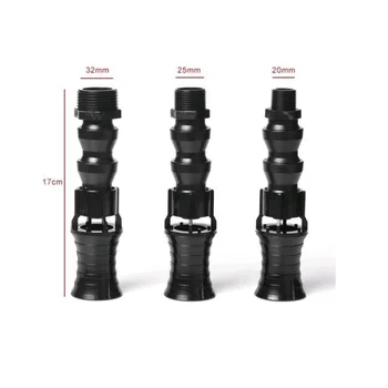 1/2" 3/4'' 1" Adjustable Direction Vortex Water Flow Accelerator Aquarium Rotating Water Outlet Nozzle for Fish Tank Filter Pump 1