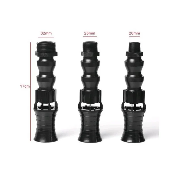 1/2" 3/4'' 1" Adjustable Direction Vortex Water Flow Accelerator Aquarium Rotating Water Outlet Nozzle for Fish Tank Filter Pump 1