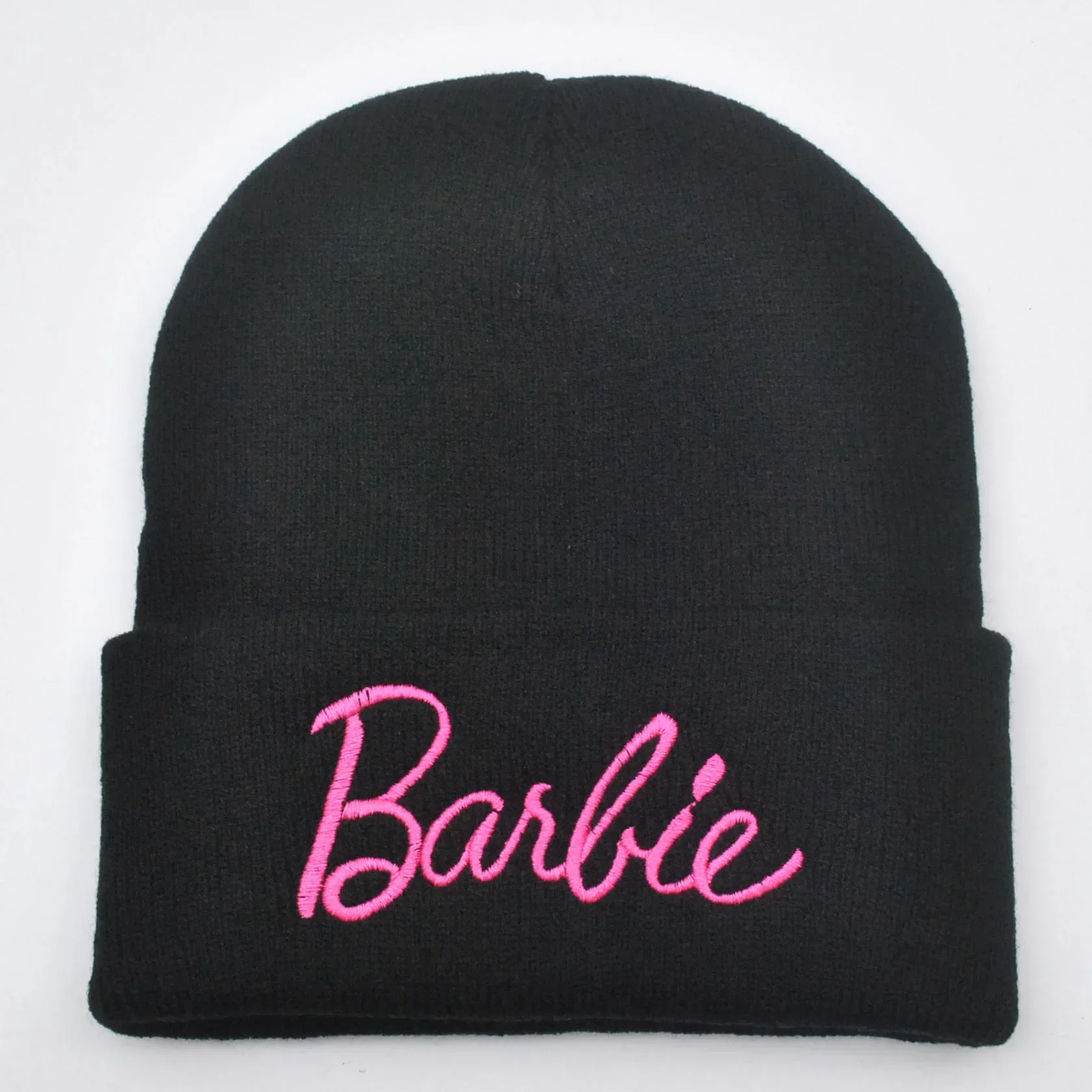 Winter Keep Warm Barbie Plush Hat Knitted Three-dimensional Embroidery Woolen Wear Clothes Accessories for Girl Women Decoration