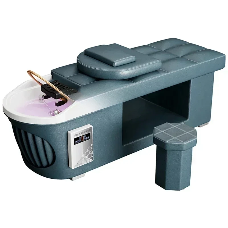 

Hair Salon Barber Shop Physiotherapy Shampoo Chair Water Circulation Fumigation Beauty Salon Head Massage Treatment Bed