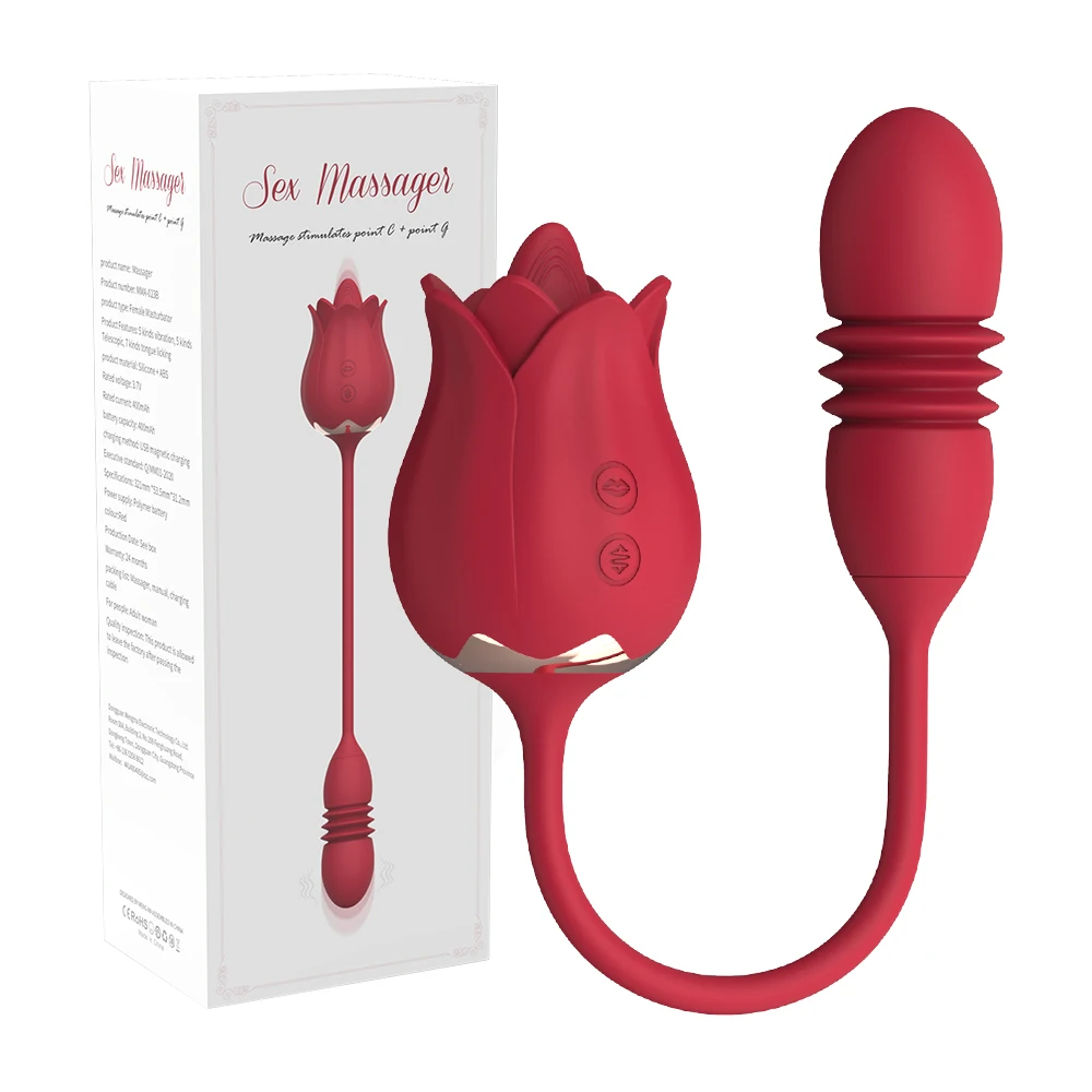Rose Sucking Vibrator Nipple Clit Stimulator Vibrating Egg Dildo Vibrators Clitoris Sucker Vibator Sex Toy for Women_voghion.com