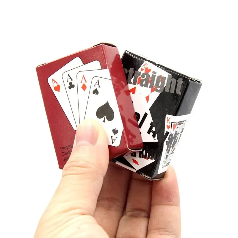 1/2Pcs Portable Mini Playing Cards Poker Small Board Game playing cards plastic playing cards