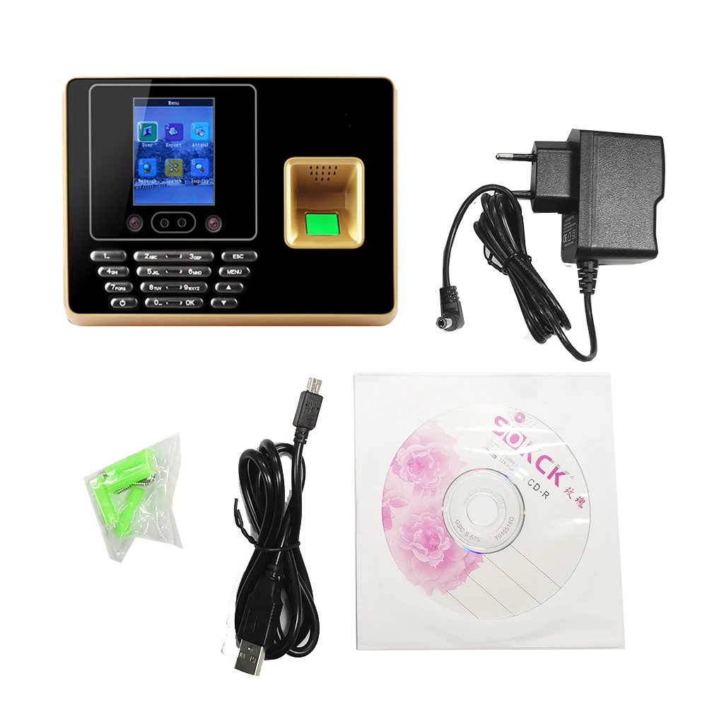 F30 WiFi 4000mAh Battery Facial Face Time Attendance Machine Fingerprint Card Empolyee Electronic Attendance Management System