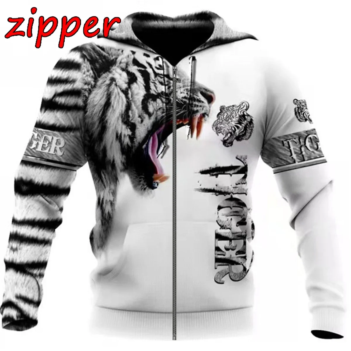 

Animal Tiger 3D Printed Fashion Men's Hoodie Harajuku streetwear Pullover Autumn Sweatshirt Unisex Casual Jacket Sportswear Coat