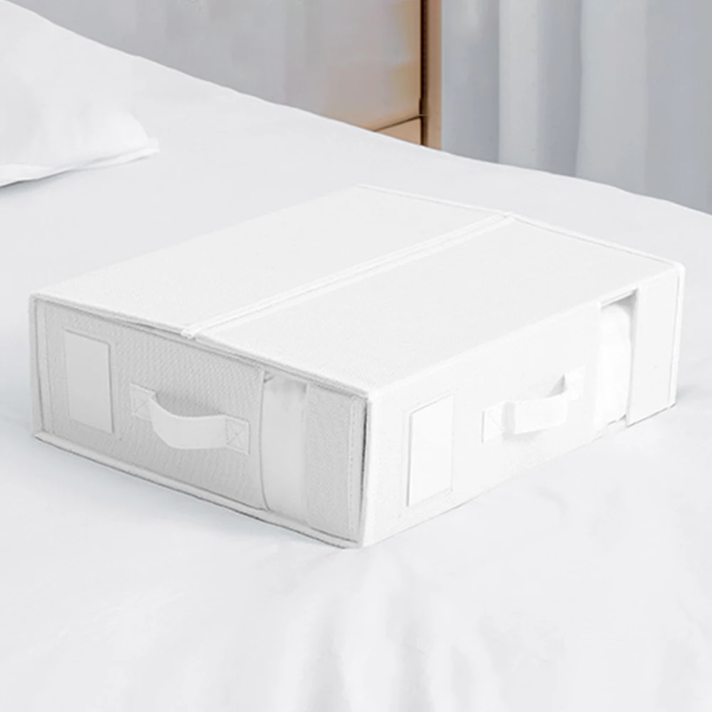 Bed Sheet Organizer Large Capacity Bed Sheets Quilt Storage Bag Bedspread Pillowcase Wardrobe Organizer Folding Closet Organizer