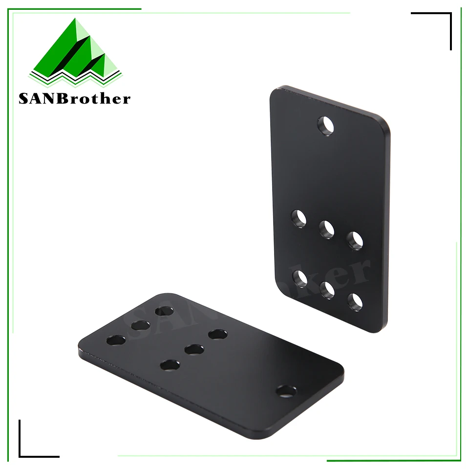 Opensource Idler Pulley Plate For 3D Printer part black sand blasting  V-Slot Linear Rail compatible aluminum plate