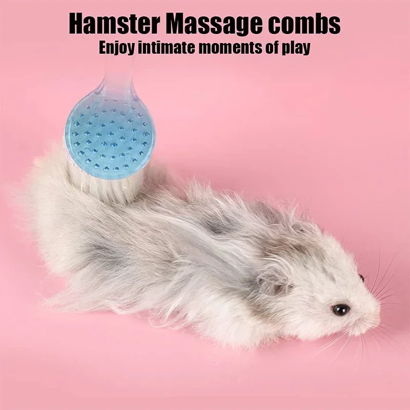 Pet Cleaning Tools Pet Grooming Comb 1Pc Hamster Brush Hedgehog Bathing Brush Guinea Pig Massage Combs for Hedgehog Small Animal Grooming