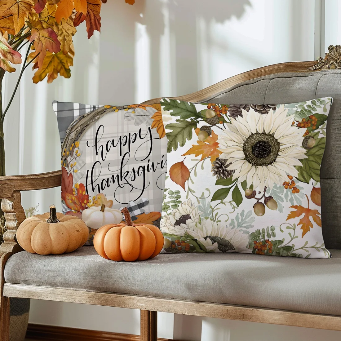 Autumn Theme Pillow Cover 2