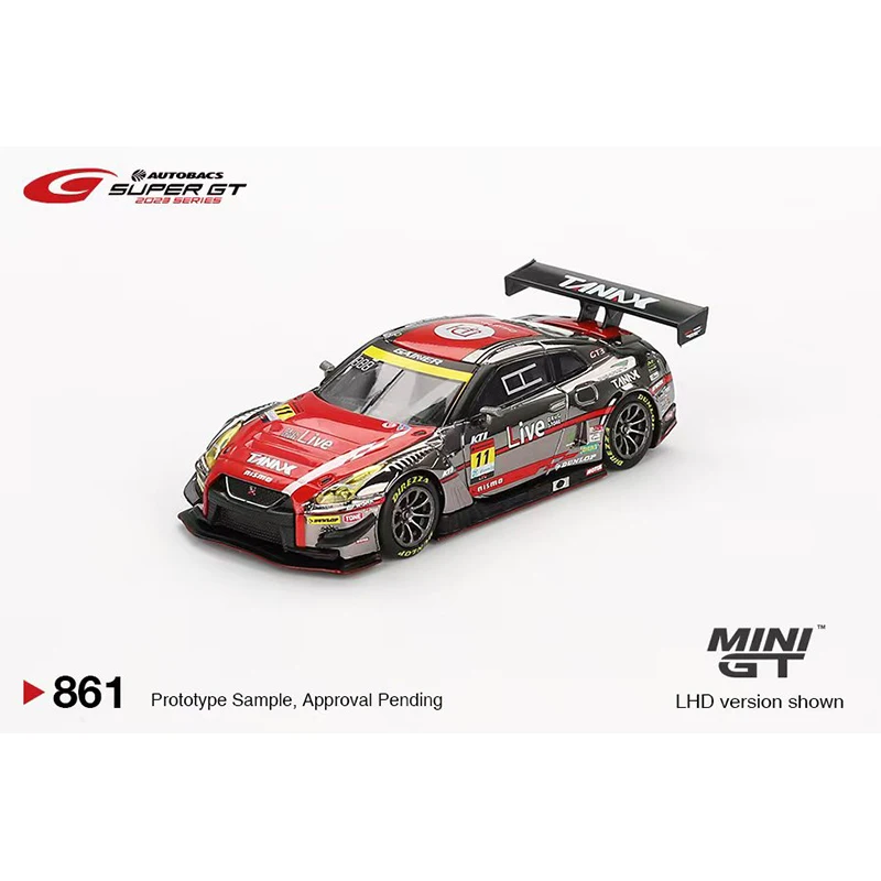 In Stock MINIGT 861 1:64 GTR R35 #11 Gainer Tanax Diecast Diorama