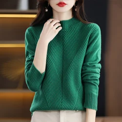2022 autumn and winter cashmere sweater women's pullover fashion sweater casual knitted top cashmere women's sweater