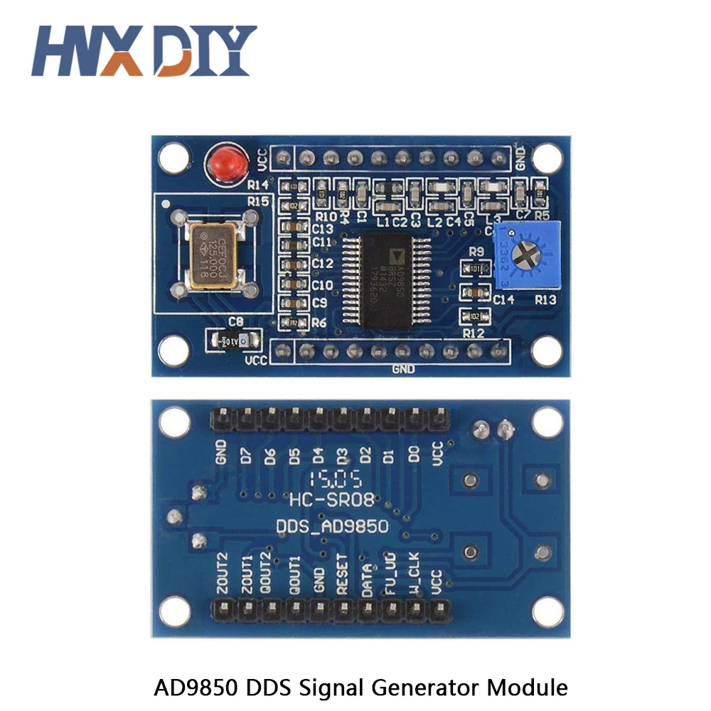 Модуль генератора сигналов AD9850 DDS 0-40 МГц, модуль с 2 синусоидальными волнами и 2 квадратными фильтрами нижних частот, кварцевый генератор, испытательное оборудование, плата